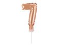 Mini Shape Number 7 Rose Pink Foil Balloon - 13 cm - 1 pc