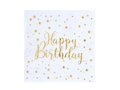 Napkins Happy Birthday - 25 cm - 20 pcs