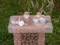 Non woven polyester table runner rose gold