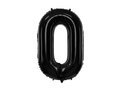 Number 0 black SuperShape Foil Balloon - 86 cm - 1 pc