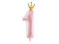 Number 1 pink SuperShape Foil Balloon - 90 cm - 1 pc