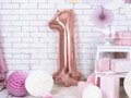 Number 1 rosegold SuperShape Foil Balloon - 86 cm - 1 pc