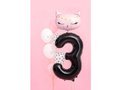 Number 3 black SuperShape Foil Balloon - 86 cm - 1 pc