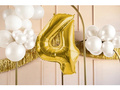 Number 4 gold SuperShape Foil Balloon - 86 cm - 1 pc