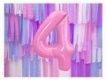 Number 4 pink SuperShape Foil Balloon - 86 cm - 1 pc