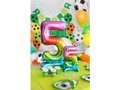 Number 5 Rainbow Standing Foil Balloon - 38 cm - 1 pc