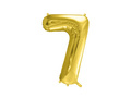 Number 7 gold SuperShape Foil Balloon - 86 cm - 1 pc