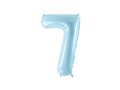 Number 7 sky blue SuperShape Foil Balloon - 86 cm - 1 pc