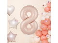 Number 8 Carmel Foil Balloon - 100 cm - 1 pc