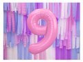 Number 9 pink SuperShape Foil Balloon - 86 cm - 1 pc