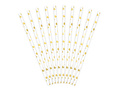 Paper Straws gold - 19.5 cm - 10 pc