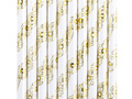 Paper Straws gold - 19.5 cm - 10 pc