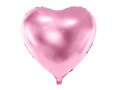 Pink metallic Heart Foil Balloon - 61 cm - 1 pc