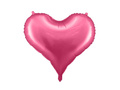 Pink metallic Heart Foil Balloon - 61 cm - 1 pc