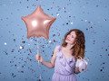 Rose Gold Star Foil Balloon - 48 cm - 1 pcs