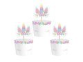 Set of cupcake decorations Unicorn - 12 pcs.