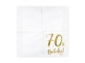 Seventieth birthday napkins - 70th birthday - 33 x 33 cm - 20 pcs.