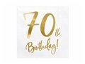 Seventieth birthday napkins - 70th birthday - 33 x 33 cm - 20 pcs.