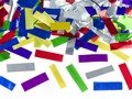 Shooting tube - metallic confetti - 80 cm - 1 pcs.