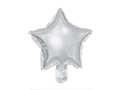 Silver Star Foil Balloons - 18,5 cm - 25 pcs