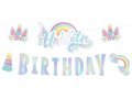 Unicorn Birthday banner - 250 cm - 1 pc