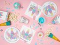 Unicorn birthday plates - 18 cm - 6 pcs.