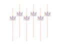 Unicorn birthday straws - 6 pcs.