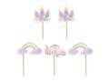 Unicorn cake picks - 5 pcs.