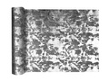 Velvet polyester table runner silver