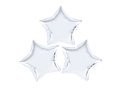 White Stars Foil Balloon - 23 cm - 3 pc