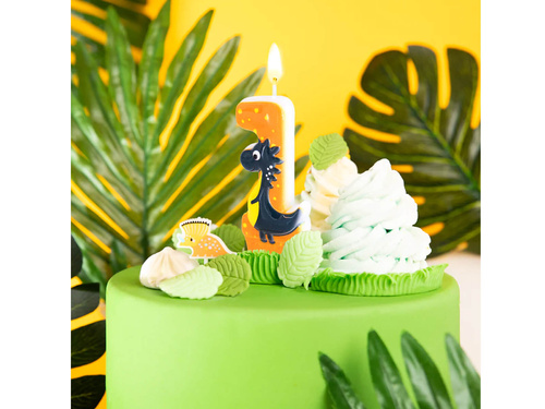 Dinosaur candle no 1 - 1 pc