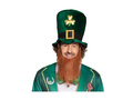 Kapelusz skrzata Leprechaun z brodą