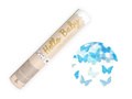 Confetti cannon - blue - 20 cm - 1 pc
