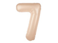 Foil balloon caramel number 7 - 100 cm - 1 pc.