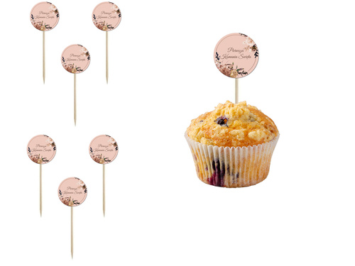 Pikery na I Komunię Świętą - 7 cm - 6 szt.