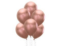 Rose gold chrome latex balloons - 30 cm - 5 pcs.
