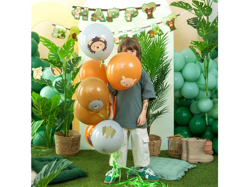 Balony lateksowe Leśni przyjaciele - 30 cm - 8 szt.