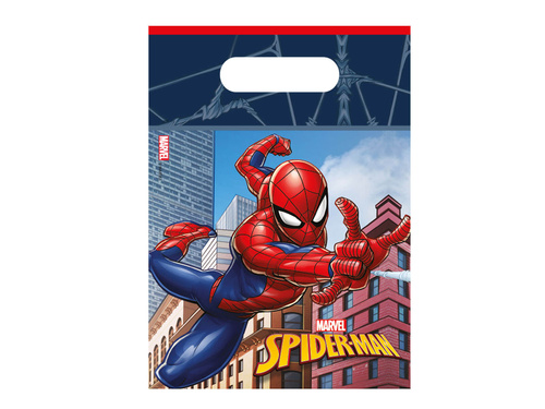 Spiderman plastic bags - 6 pcs.