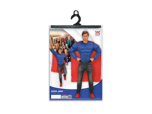 Strój superbohatera z mięśniami
