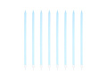 Birthday candles long blue - 15 cm - 8 pcs.