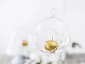 Glass balls - candle holders - 10 cm - 4 pcs.