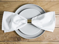 Gold paper napkin holder - 10 pcs.