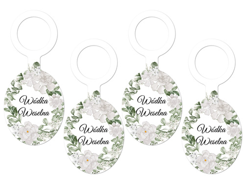 Wedding vodka pendants - 8 pcs.