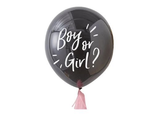 Balon olbrzym z nadrukiem Boy or Girl - 91 cm - 1 szt.