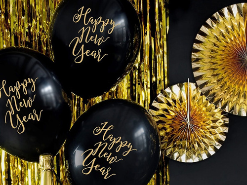 Happy New Year balloons - 30 cm - 6 pcs.