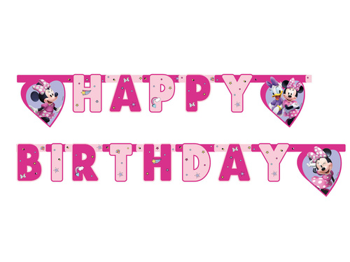 Happy Birthday banner Minnie Mouse - 1 pcs.