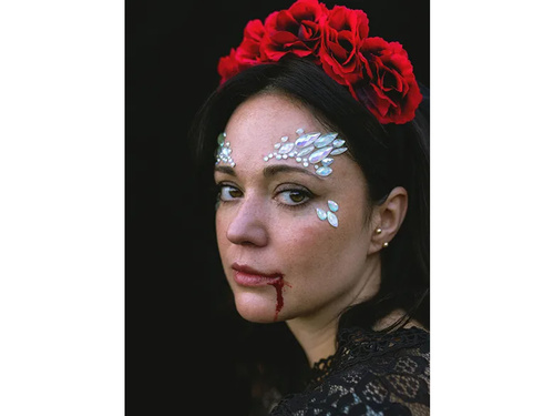 Adhesive face jewellery