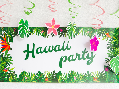 Hawaii Party birthday hanging decoration - 6 pcs.