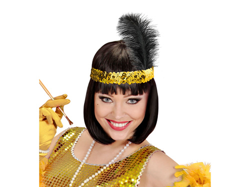 Gold Headband Retro - 1 pc