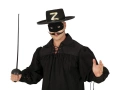 Zestaw szermierza Zorro czarny - 2 elementy